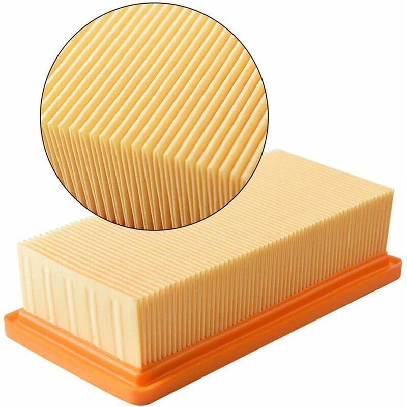 Karcher vacuum cleaner filter 3-pack flat pleated filter accessory for Karcher vacuum cleaners AD 3200, AD 3 V1188-MAGFD72-07367-1