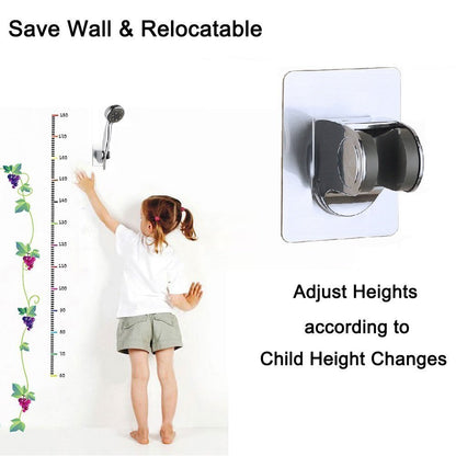 Adjustable Shower Head Holder, Self-Adhesive Handheld Shower Holder with 3M Sticker, Reusable, Durable, V1188-MAGFD72-08346-1