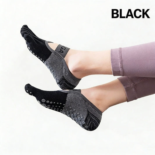 Professional five-toe yoga socks | Full-sole PVC anti-slip particles | Breathable and form-fitting | Multiple V1188-MS-205-01
