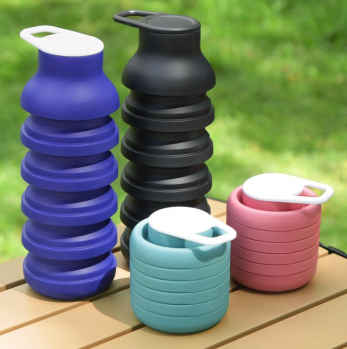 Collapsible Sport Bottle Retractable Outdoor Reuseable Foldable Drinking Cup Creative Large-capacity V1188-MS-205-06