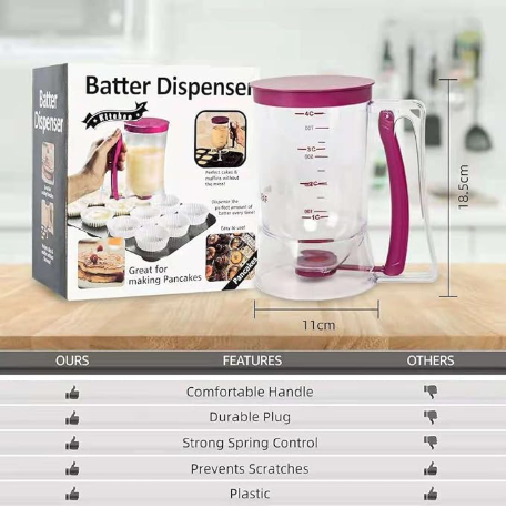 800 ML Cupcake Batter Separator for Baking - Measuring Tool with Cream Separator Cups, Best Gift for Friends V1188-MS-205-14
