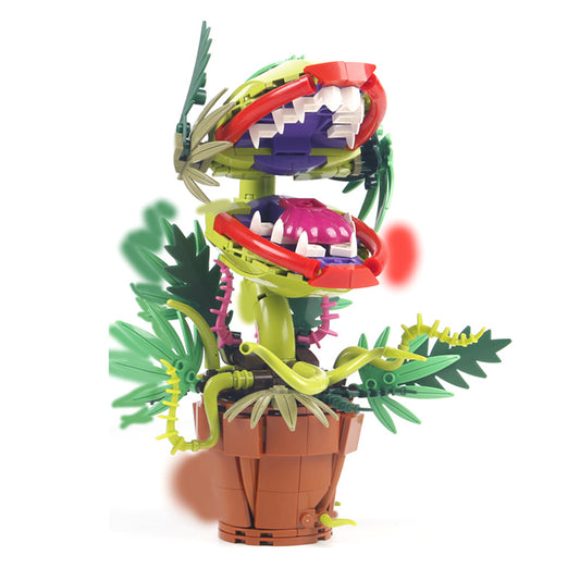 322PCS Horrous Audrey The 2 Piranha Plant Cannibal Flower Building Toys Model ,Unique Cannibal Flowers V1188-MS-205-29