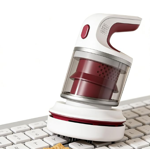 Desk Vacuum Cleaner, Type-c Rechargeable Mini Vacuum Cleaner - Cordless Desk with Flat Nozzle & Brush V1188-MS-205-42