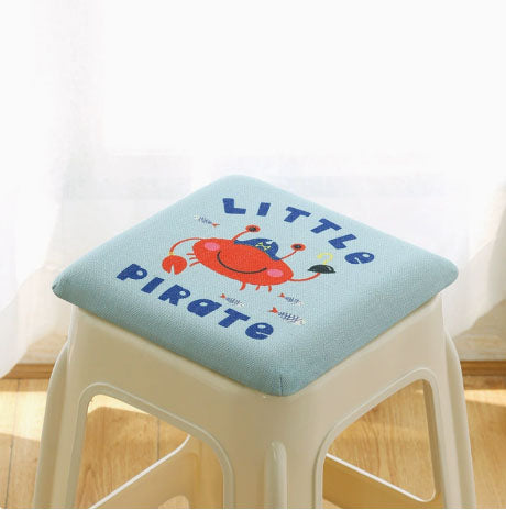 Square bar stool cushion with ties, breathable and non-slip square chair pad, 28*28*3.5 cm memory foam V1188-MS-205-49