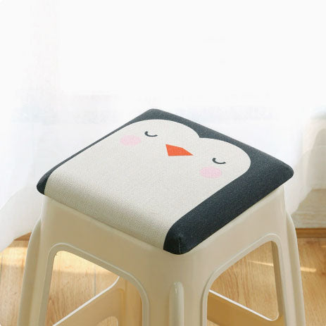 Square bar stool cushion with fastening straps, breathable and non-slip square chair pad, 28*28*3.5 cm memory V1188-MS-205-50