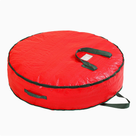 Christmas Wreath Storage Container 30 Inch - Wreath Bag for Artificial Wreaths Box - Dual Zippered Wreaths V1188-MS-210-003