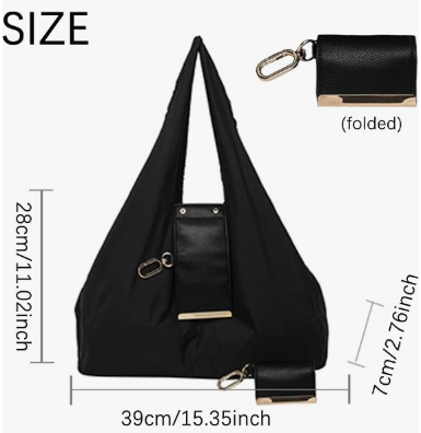 Keychain Tote Bag Compact & Expandable for On the Go, Foldable Tote Bag with Key Ring for Daily Errands - Red V1188-MS-210-062