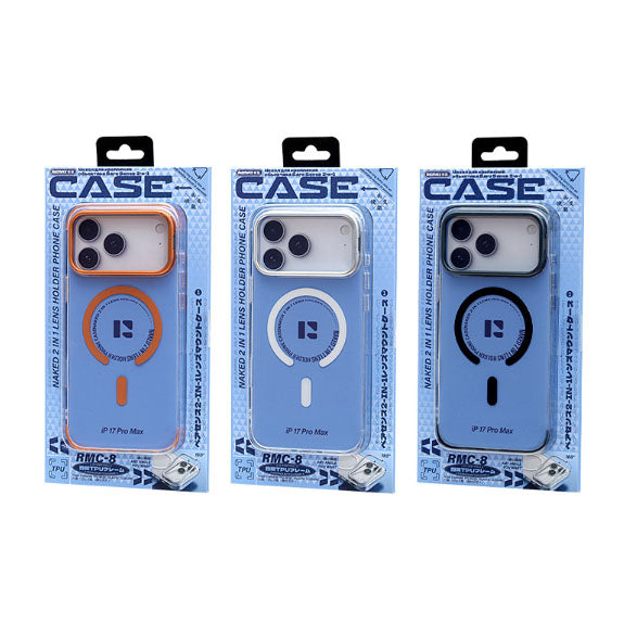 A phone case for iPhone 17 Pro Max with a stand and camera control cover, MagSafe compatible, shockproof V1188-MS-210-067