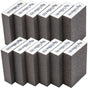 12 pcs Sanding Sponges, Sanding Blocks Kit Polishing Grit 60/80/100/120/180/220 Washable Reusable V1188-MS-227-0003