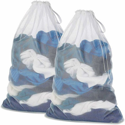 Laundry Bags, Laundry Net Laundry Bags To Protect Machine Washable Clothes - 2 pcs Set - White V1188-MS-227-0004