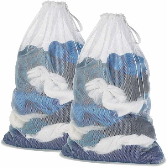 Laundry Bags, Laundry Net Laundry Bags To Protect Machine Washable Clothes - 2 pcs Set - White V1188-MS-227-0004