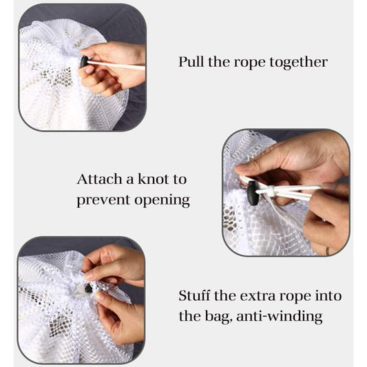 Laundry Bags, Laundry Net Laundry Bags To Protect Machine Washable Clothes - 2 pcs Set - White V1188-MS-227-0004