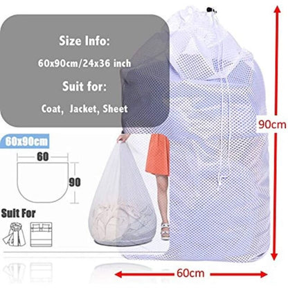 Laundry Bags, Laundry Net Laundry Bags To Protect Machine Washable Clothes - 2 pcs Set - White V1188-MS-227-0004