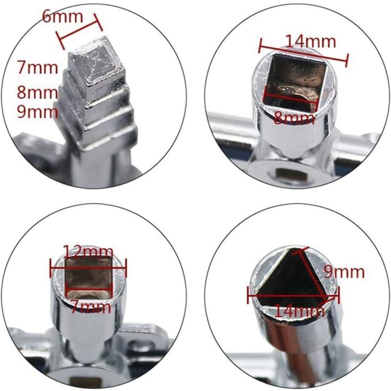 Universal Electrical Cabinet Key Triangle Key Square Key For Train Electrical Cabinet Elevator V1188-MS-227-0013