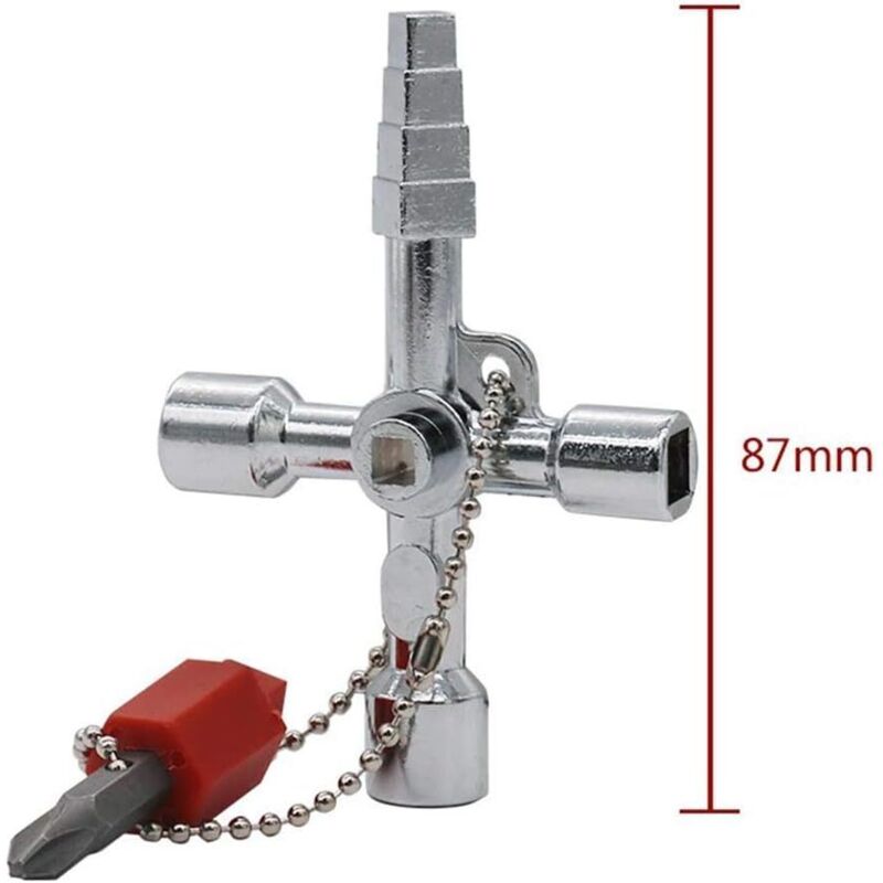 Universal Electrical Cabinet Key Triangle Key Square Key For Train Electrical Cabinet Elevator V1188-MS-227-0013
