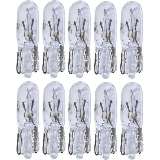 10 pcs T5 12V 1.2W DAshboard Light Bulbs V1188-MS-227-0023