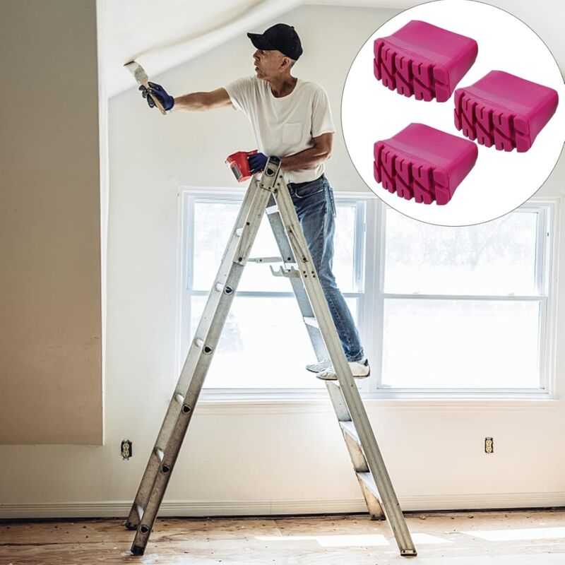 4 pcs Anti-Slip Rubber Protective Tips For Folding Ladders, Crafts, Construction Site, Engineering Ladders V1188-MS-227-0027