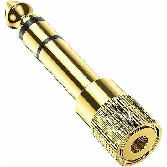 6.35Mm Male To 3.5Mm Female Jack Adapter, Headphone Audio Jack For Audio Mixer/Electric Piano/Keyboard V1188-MS-227-0028