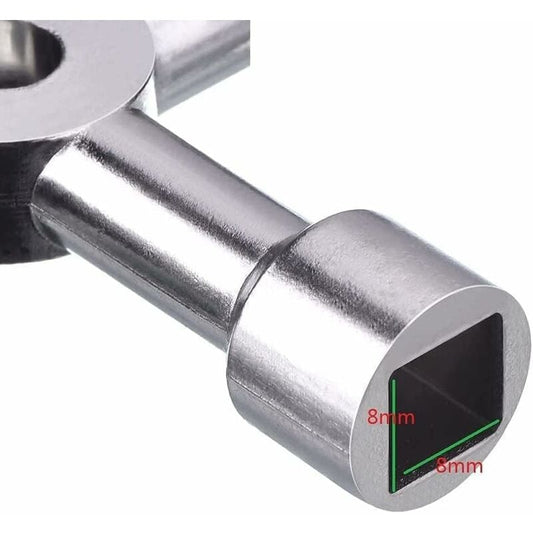 4 Way Multi-Function Key For Electric Water Door Gas Meter Cabinet Box Key Opening (Silver) V1188-MS-227-0036