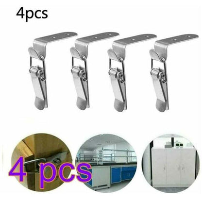 Ersandy 4 pcs Toggle Latch,Lever Latch Spring Loaded Stainless Steel Toggle Latch For Toolbox,Lock V1188-MS-227-0039