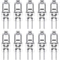 G4 Halogen Bulb, G4 12V 10W Bulb, Warm White 3000K, 150Lm, Dimmable, G4 Halogen Lamp, Clear Capsule Lamp, V1188-MS-227-0041