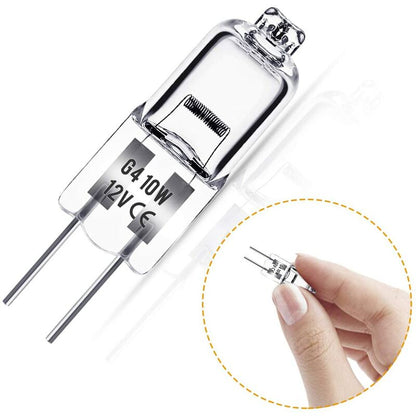 G4 Halogen Bulb, G4 12V 10W Bulb, Warm White 3000K, 150Lm, Dimmable, G4 Halogen Lamp, Clear Capsule Lamp, V1188-MS-227-0041