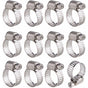 12 pcs Adjustable Stainless Steel Hose Clamp Pipe Clips Fastener (9-16Mm) V1188-MS-227-0047