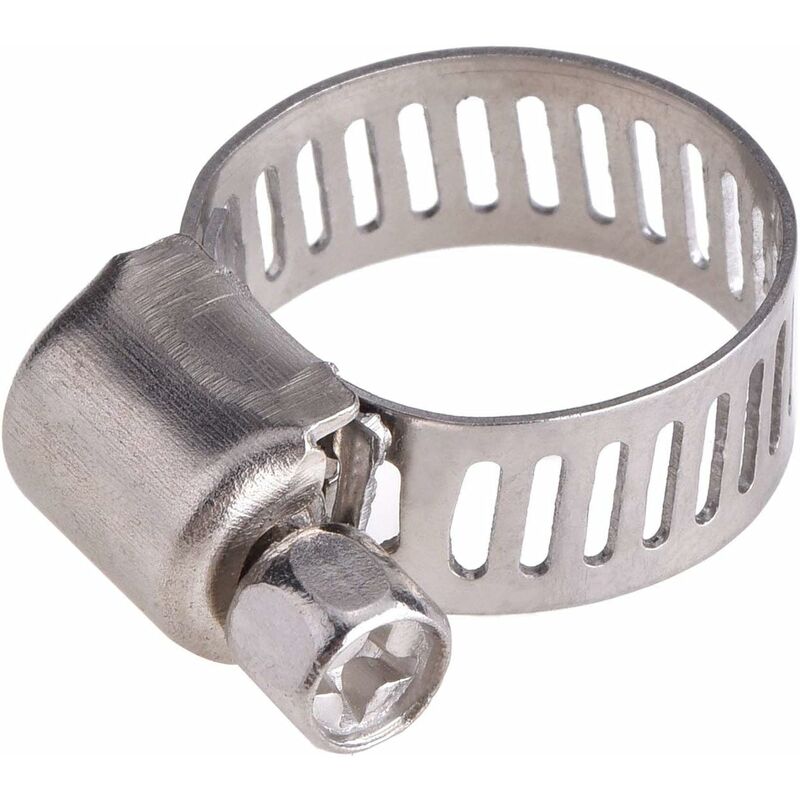 12 pcs Adjustable Stainless Steel Hose Clamp Pipe Clips Fastener (9-16Mm) V1188-MS-227-0047