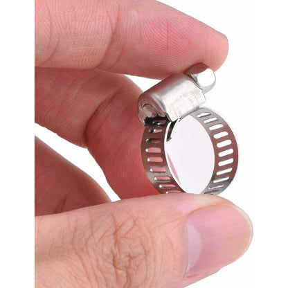 12 pcs Adjustable Stainless Steel Hose Clamp Pipe Clips Fastener (9-16Mm) V1188-MS-227-0047