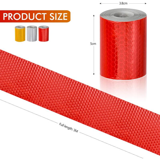 3 ROll Reflective Tape 3M X 50Mm Reflective Stickers Tape Bicycle Spoke Reflector For Vehicles Cars Trailers V1188-MS-227-0049