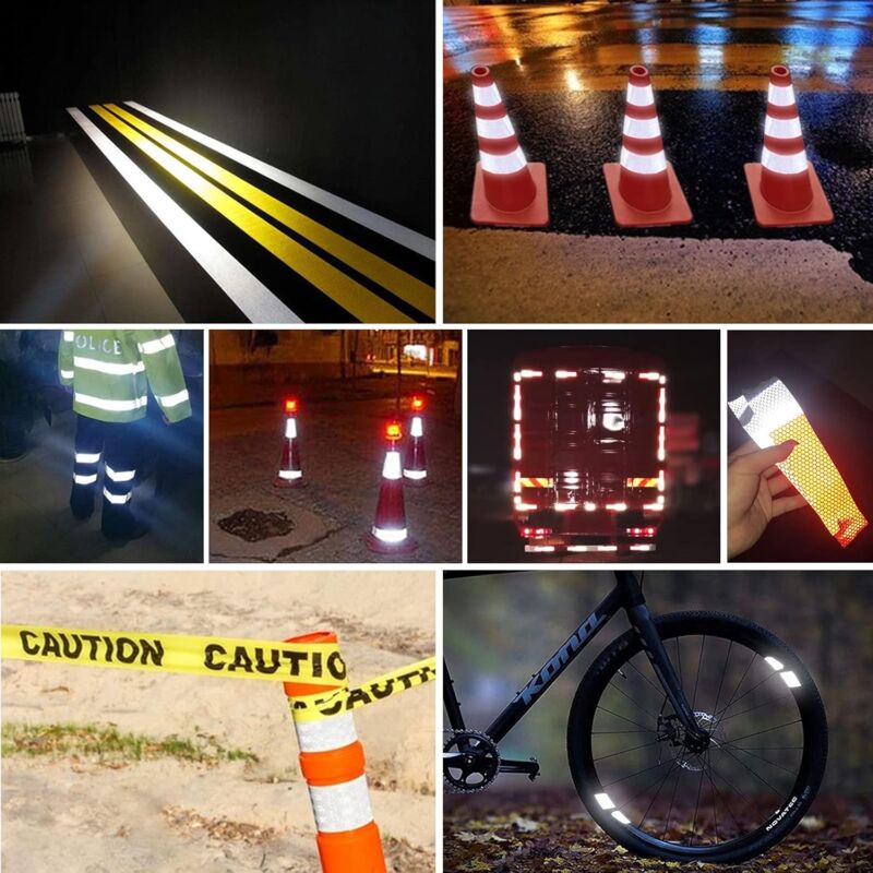 3 ROll Reflective Tape 3M X 50Mm Reflective Stickers Tape Bicycle Spoke Reflector For Vehicles Cars Trailers V1188-MS-227-0049