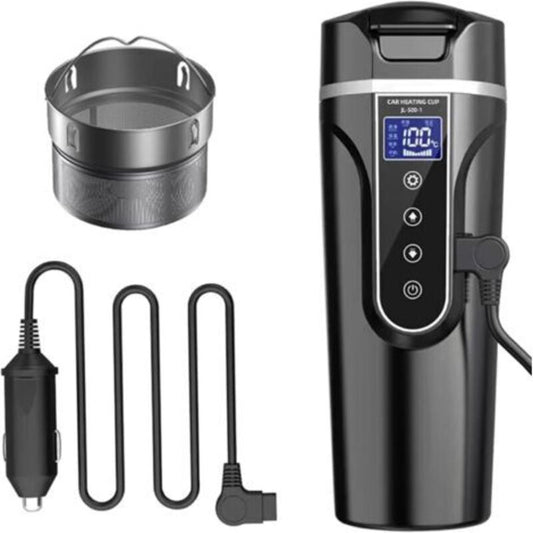 Car Kettle, 12V/24V Car Electric Kettle Heated Water Cup For Car/Truck/Travel, Portable Car Electric Kettle V1188-MS-227-0051
