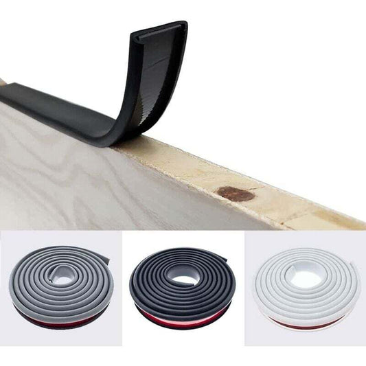 2M Black U Shape 16Mm Adhesive Edge Banding,No Iron-On Oak Edge Banding Worktop Trim Strip,Soft Rubber Tpe V1188-MS-227-0052