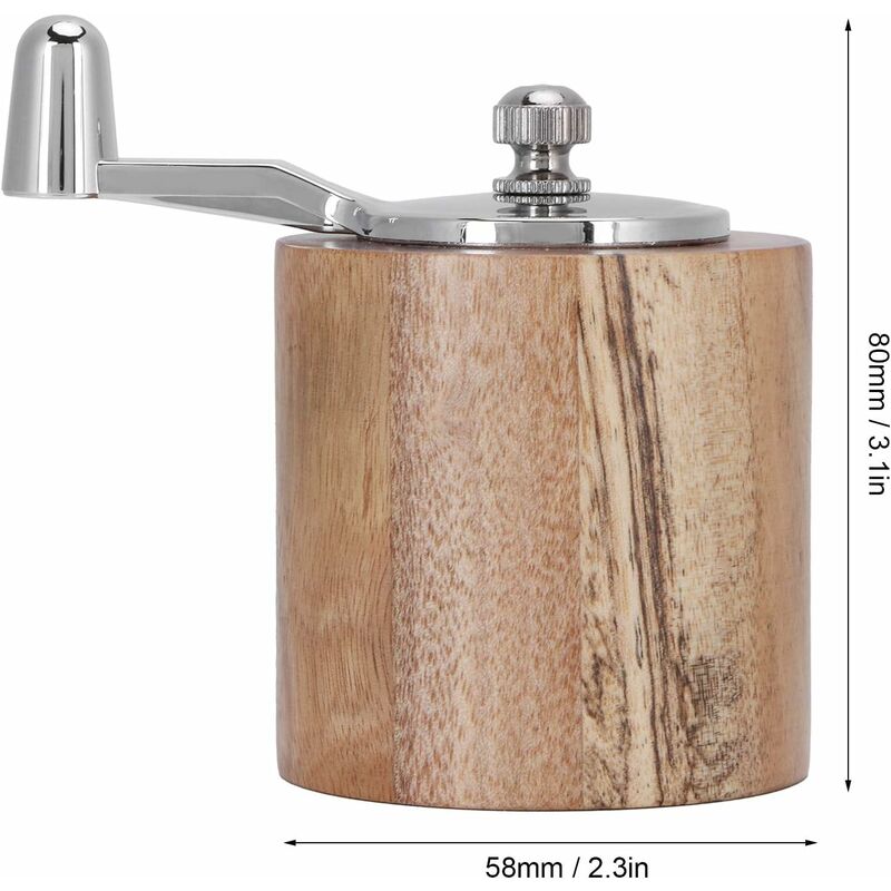 Spice Grinder, Manual Pepper Mill, Grinding Tool With Long Crank For Home Restaurant V1188-MS-227-0058