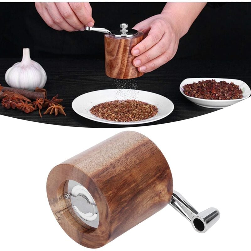 Spice Grinder, Manual Pepper Mill, Grinding Tool With Long Crank For Home Restaurant V1188-MS-227-0058