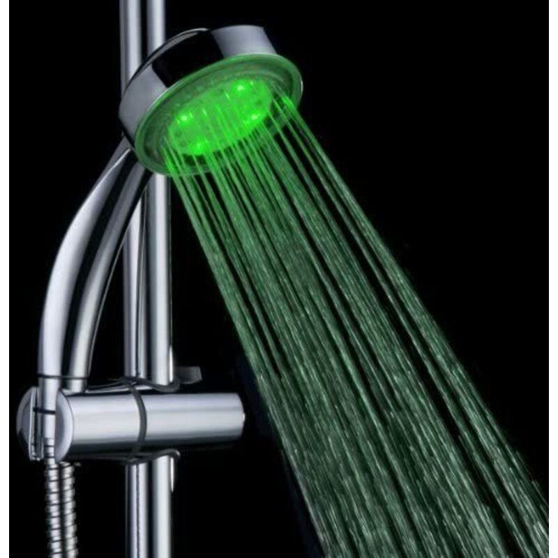 Intetech 7 Color LED Shower Head, Multicolor, Universal Fit V1188-MS-227-0059