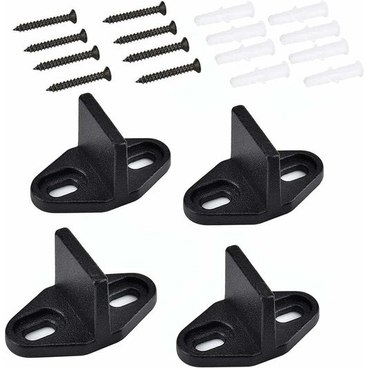 4 Pieces Sliding Door Guide, Pocket Door Guide, Sliding Door Floor Guide, Sliding Barn Door Bottom For V1188-MS-227-0060