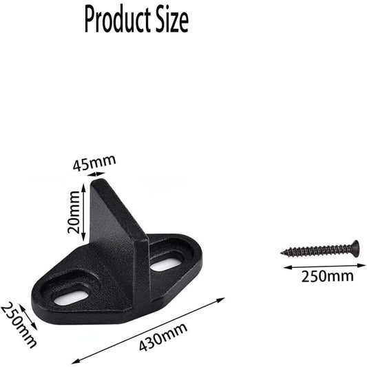 4 Pieces Sliding Door Guide, Pocket Door Guide, Sliding Door Floor Guide, Sliding Barn Door Bottom For V1188-MS-227-0060