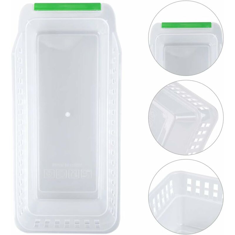 Fridge Organizer, Refrigerator Organizer, Stackable Fridge Basket, Plastic Storage Basket For Home Kitchen V1188-MS-227-0061