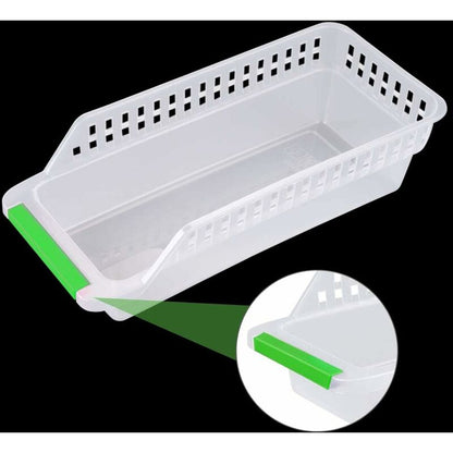 Fridge Organizer, Refrigerator Organizer, Stackable Fridge Basket, Plastic Storage Basket For Home Kitchen V1188-MS-227-0061
