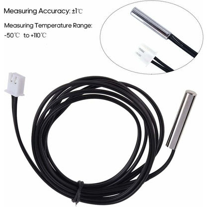 Temperature Sensor 1M High Precision Ntc 10K / B3435 Water Resistant Thermistor Cable Temperature Probe V1188-MS-227-0063