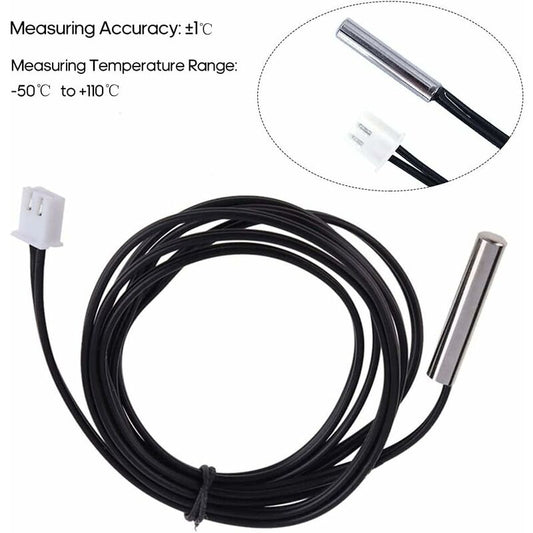 Temperature Sensor 1M High Precision Ntc 10K / B3435 Water Resistant Thermistor Cable Temperature Probe V1188-MS-227-0063
