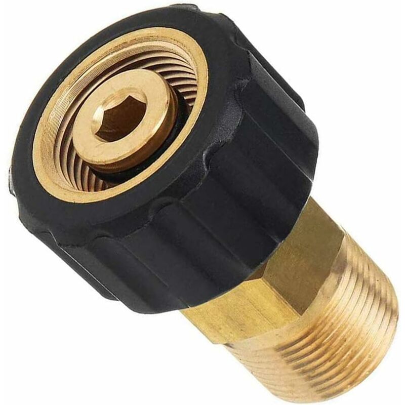 Pressure Washer Connector, M22 X 15Mm Female Thread To M22 X 14Mm Male Thread Quick Connect Pressure Washer V1188-MS-227-0067