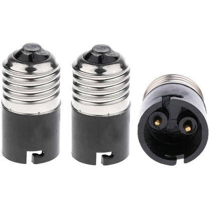 E27 To B22 Bulb Adapter Converter, Fineled E27 Edison To B22 Bayonet Bulb Base Converter (3 Pack) V1188-MS-227-0080