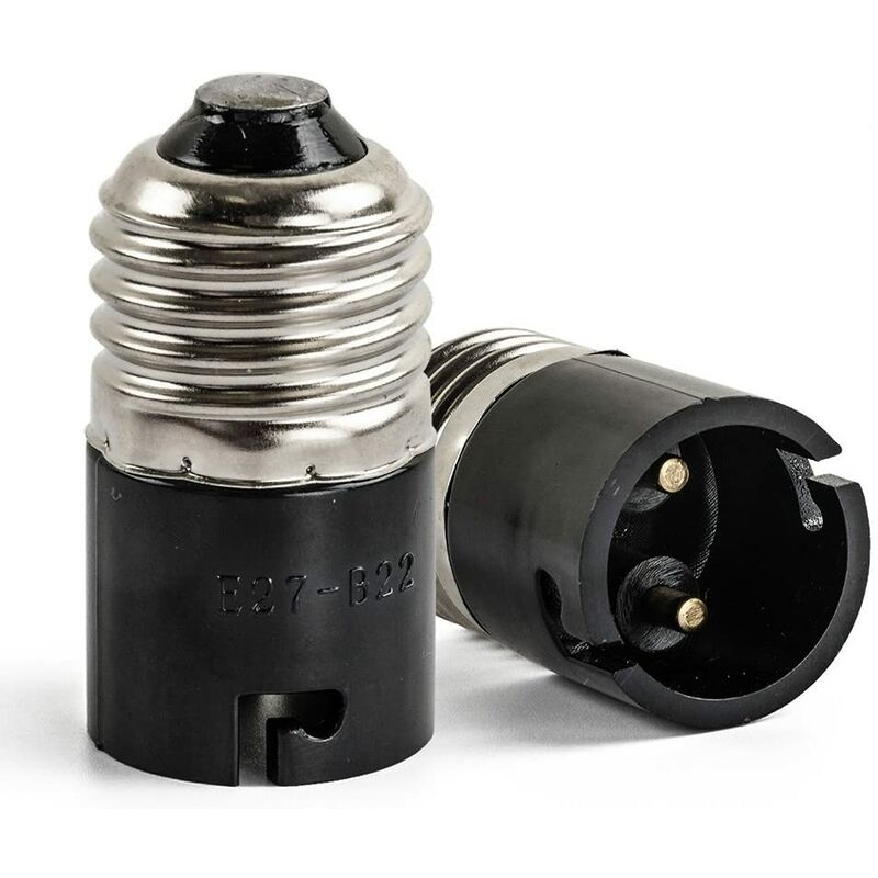 E27 To B22 Bulb Adapter Converter, Fineled E27 Edison To B22 Bayonet Bulb Base Converter (3 Pack) V1188-MS-227-0080