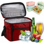Insulated Lunch Bag 10L Cooler Bag Lunch Bag For Work School Beach Picnic Red V1188-MS-227-0085