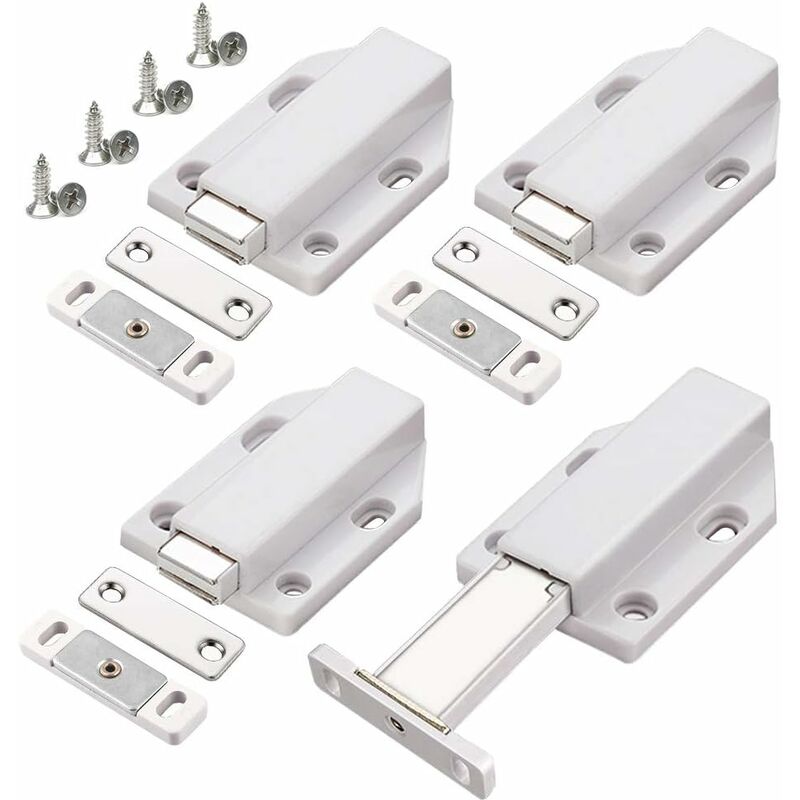 Push To Open 4 Pieces Push Open Push Door Cupboard Magnet Closure For Cabinet Drawer System Magnetic Latch V1188-MS-227-0086