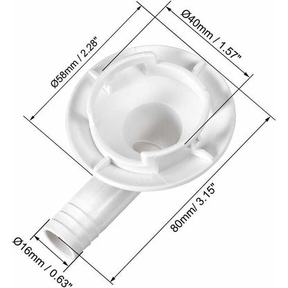 Air Conditioning Drain Hose Connector Elbow Fitting End Cap Condensate Drain Air Conditioner For Mini-Split V1188-MS-227-0090