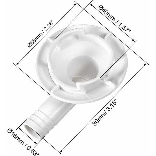Air Conditioning Drain Hose Connector Elbow Fitting End Cap Condensate Drain Air Conditioner For Mini-Split V1188-MS-227-0090