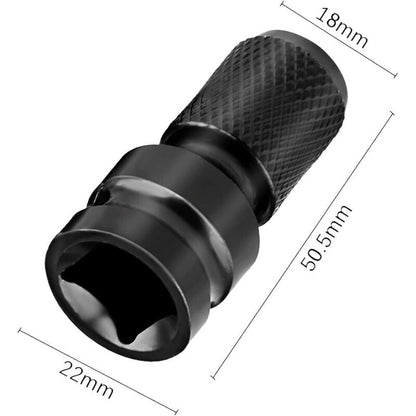 Impact Socket Driver Bit, 1/2" Square To 1/4" Hex Socket Adapters, For Impact Ratchet Wrench And Screwdriver V1188-MS-227-0096